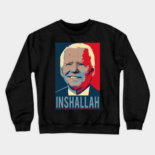 When Inshallah Crewneck Sweatshirt by MZeeDesigns